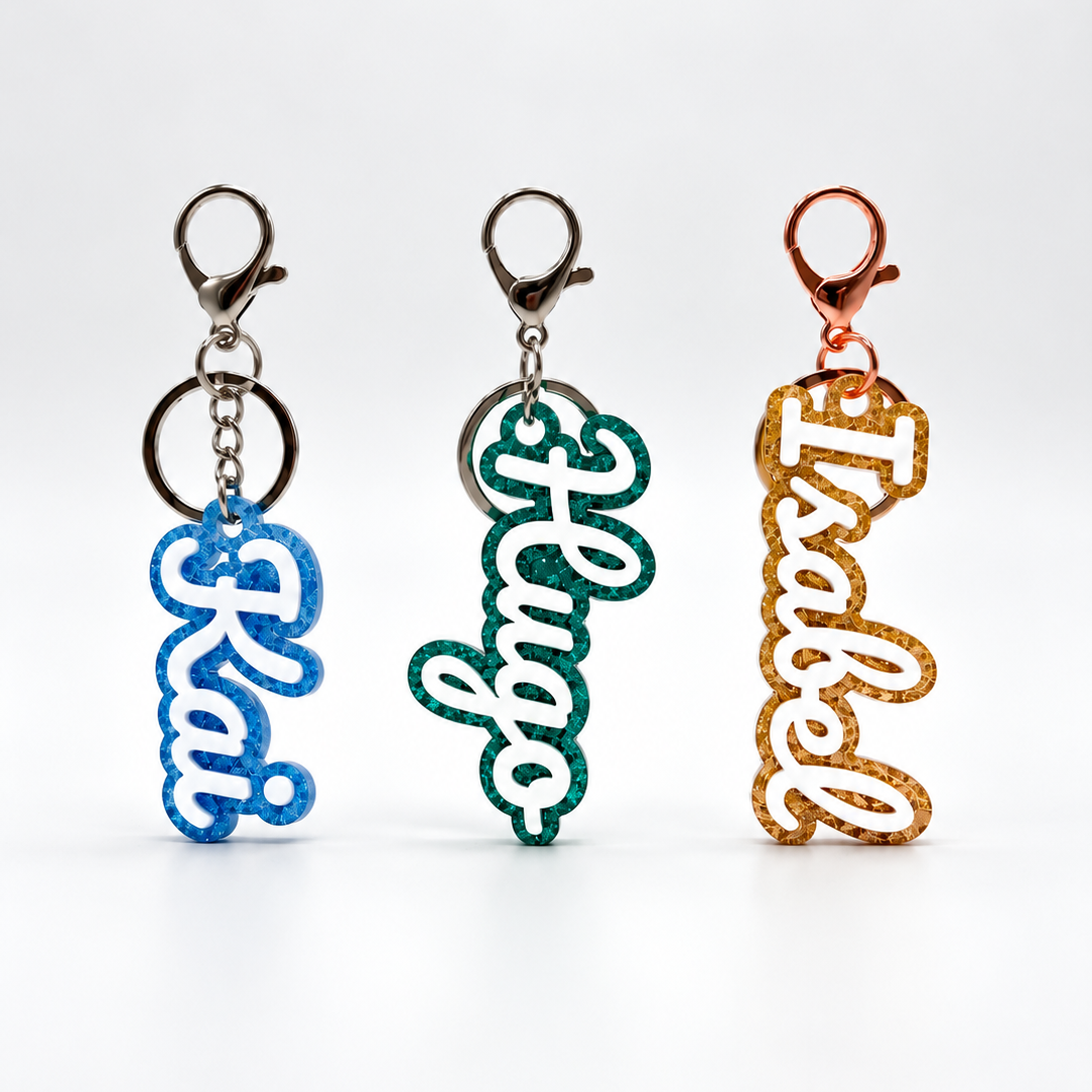 Naamsleutelhangers acryl 