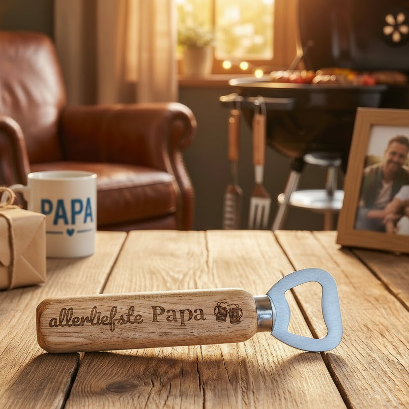 Houten opener met gravure Allerliefste Papa