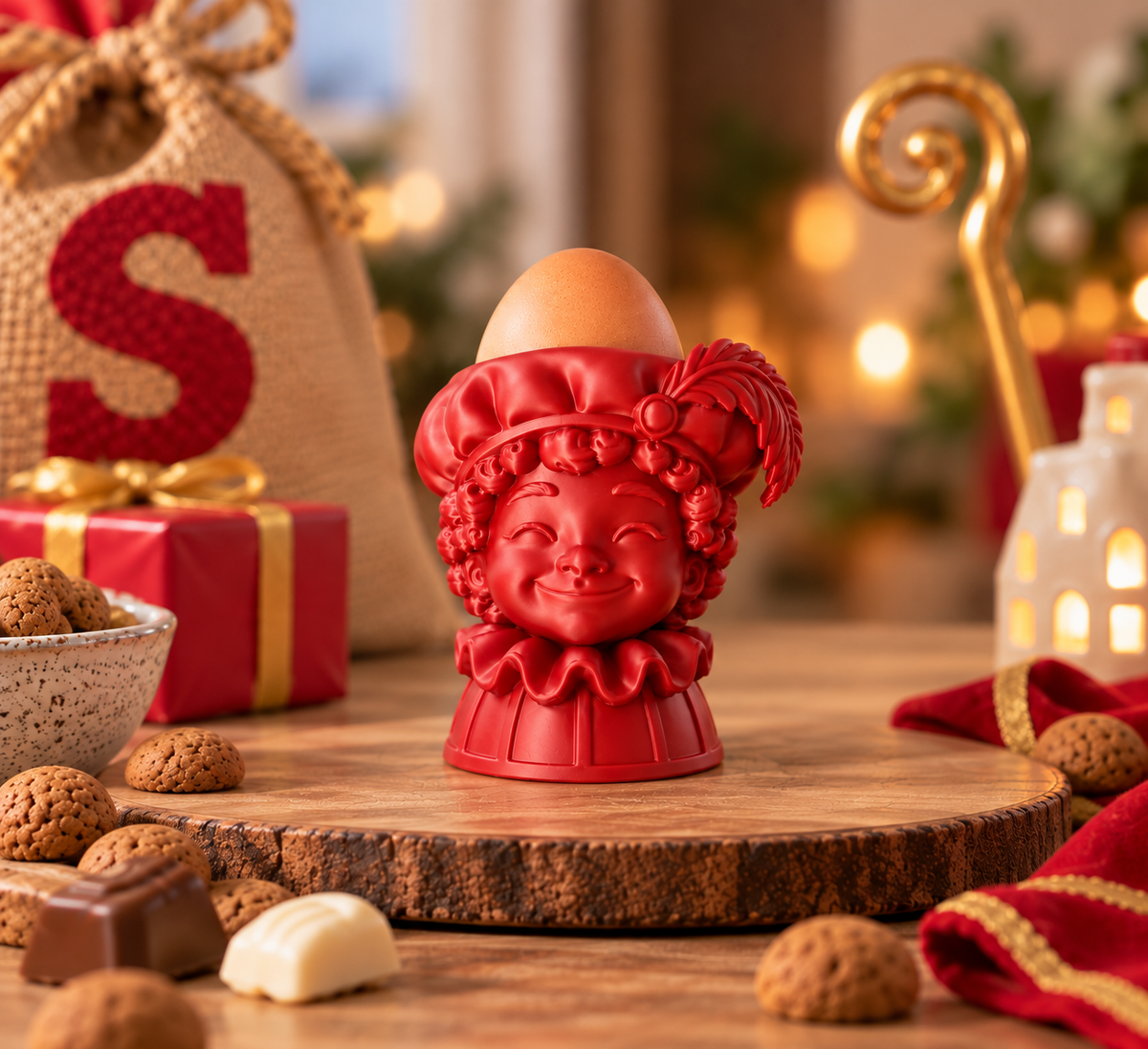 Sinterklaas eierdopjes, Sint & Piet
