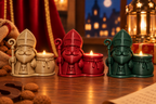 Sinterklaas theelichthouder, Sint met staf